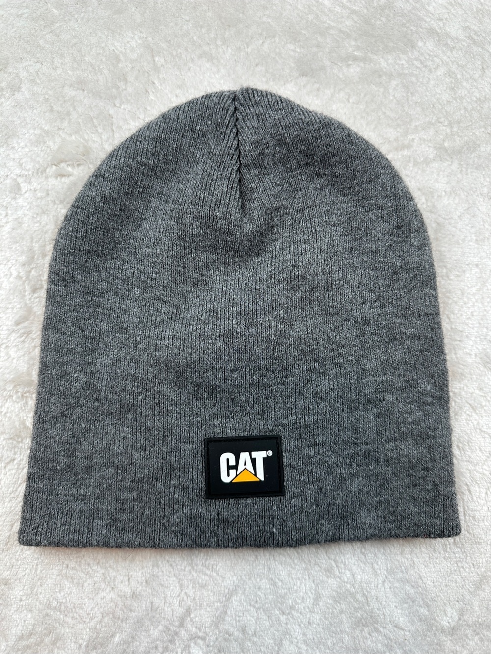 Caterpillar One Size Gray Knit Beanie with CAT Patch | Outdoors | Work